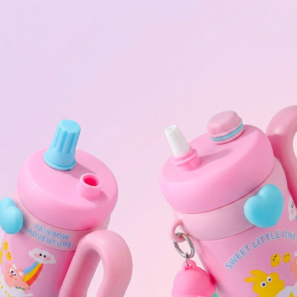 Cute Cartoon Dual Drinking Tumbler