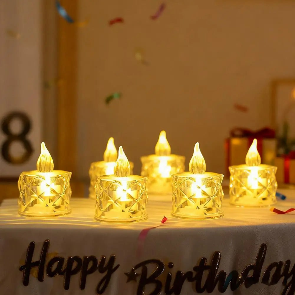 Flameless Crystal LED Candle Night Light