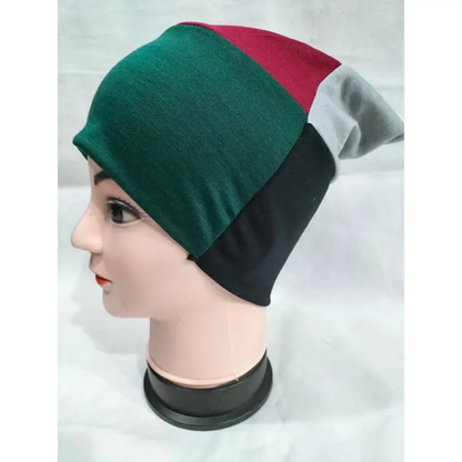 4 in 1 Muslim hijab cap Random Colors