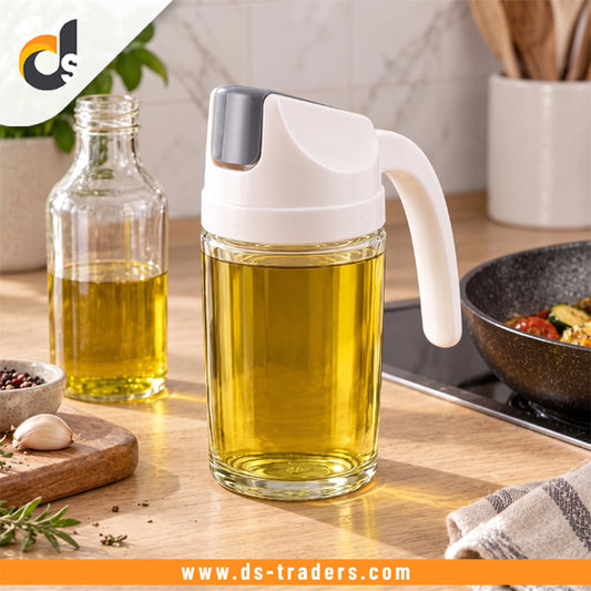 Elegant Glass Oil Dispenser Bottle 300ML
