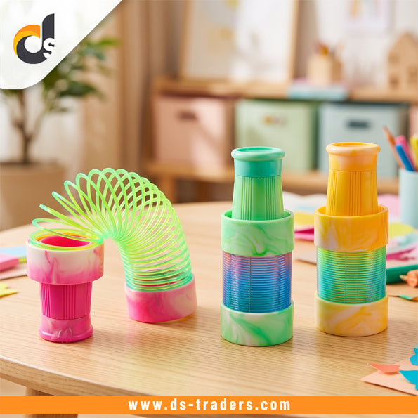 Cute Rainbow Spring Telescope Toy