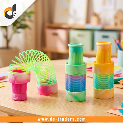 Cute Rainbow Spring Telescope Toy