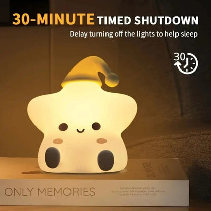 Silicone Star Touch Sensor Table Lamp