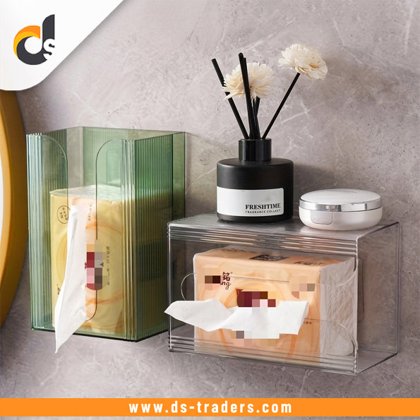 Wall Mounted Acrylic Tissue Box Holder