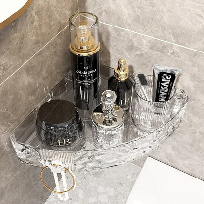 Acrylic Self Adhesive Bathroom Corner Shelf