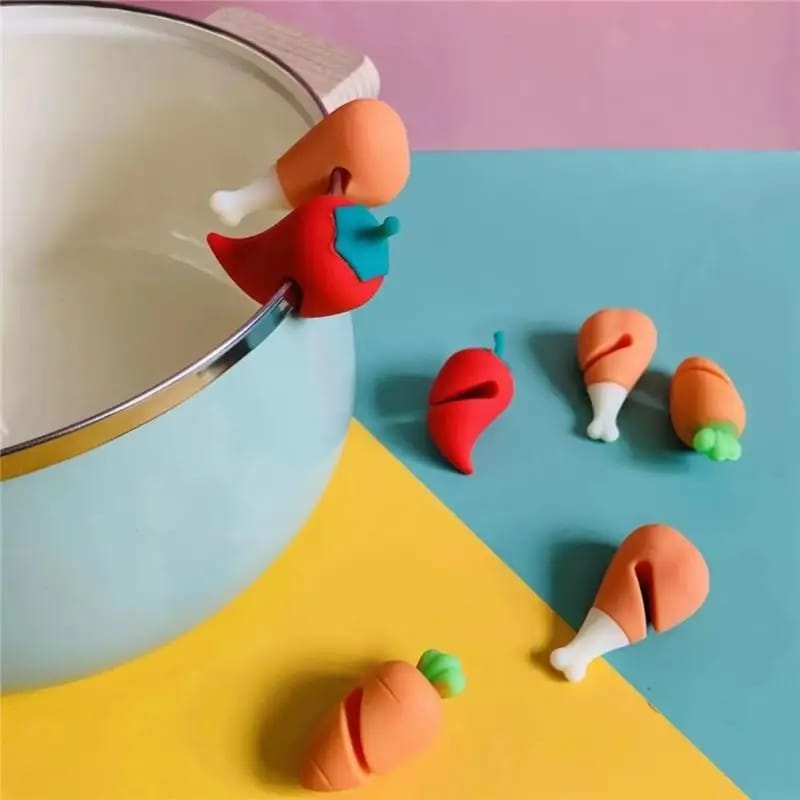 Silicone Carrot Pot Lid Holder