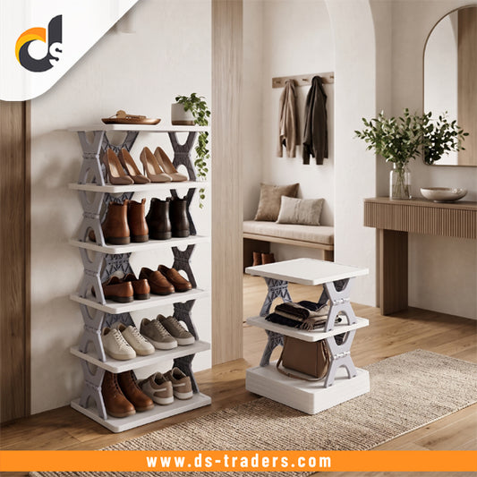 6 Layer Foldable Shoe Rack Organizer