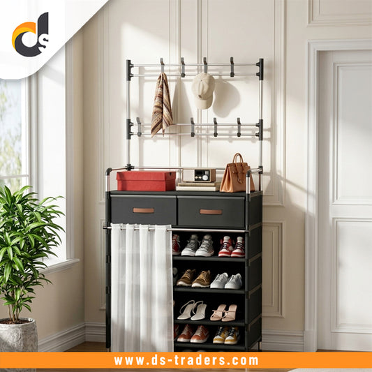 Multi-Functional Shoe & Hat Rack