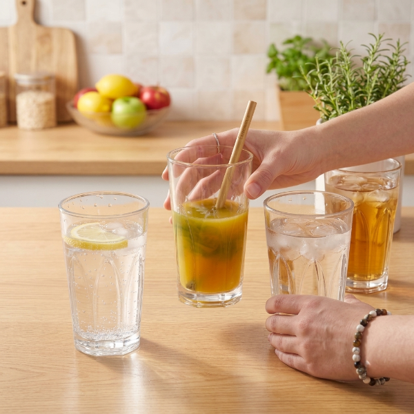 6pcs Aqua Wave Drinking Glass Set