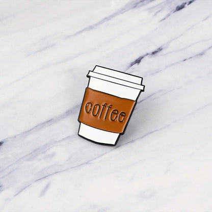 Coffee Cup Shape Pin Brooch
