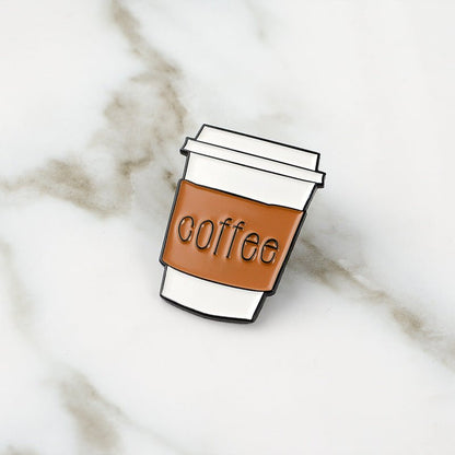 Coffee Cup Shape Pin Brooch