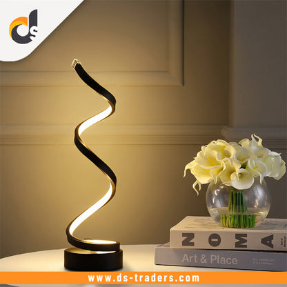 Elegant Spiral LED Color Adjustable Lamp