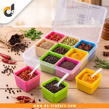 9PCs Masala Spice Storage Box