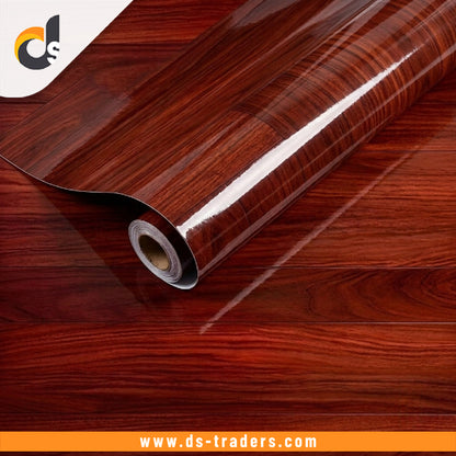 Self Adhesive Red Wooden Marble Sheet