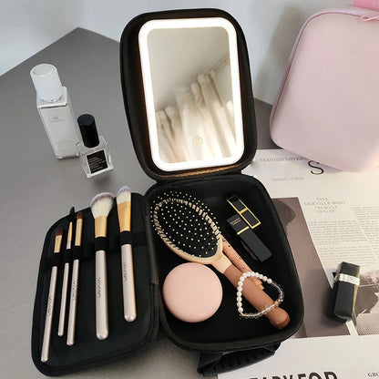 Waterproof Makeup Storage Bag with Detachable LED