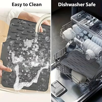 Anti Slip Silicone Dish Drying Mat