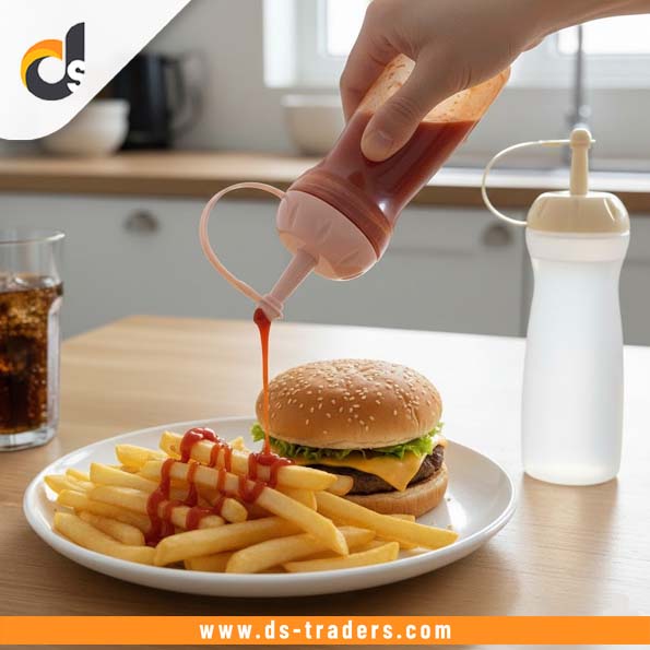 2PCs Plastic Ketchup Bottle Set
