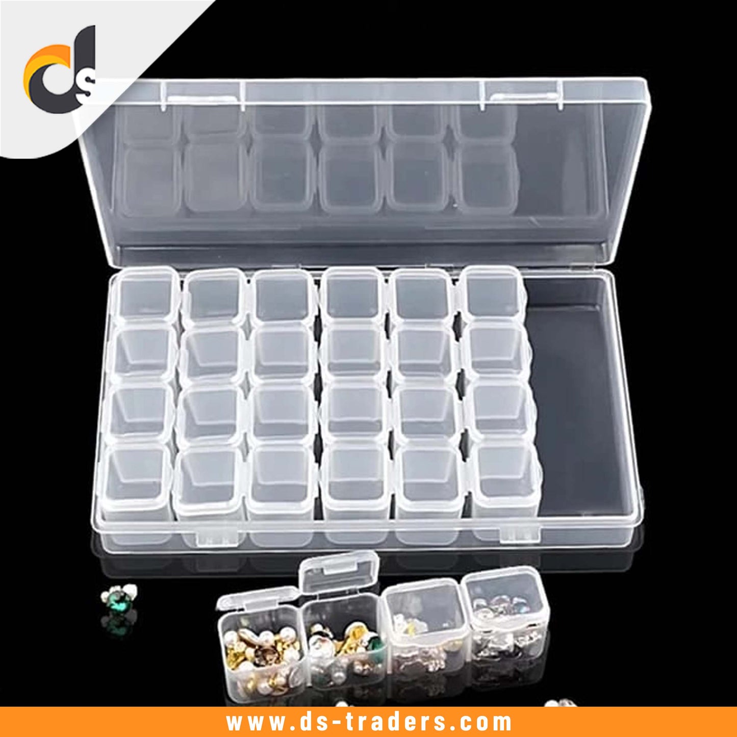 28 Grids Plastic Jewelry Organizer