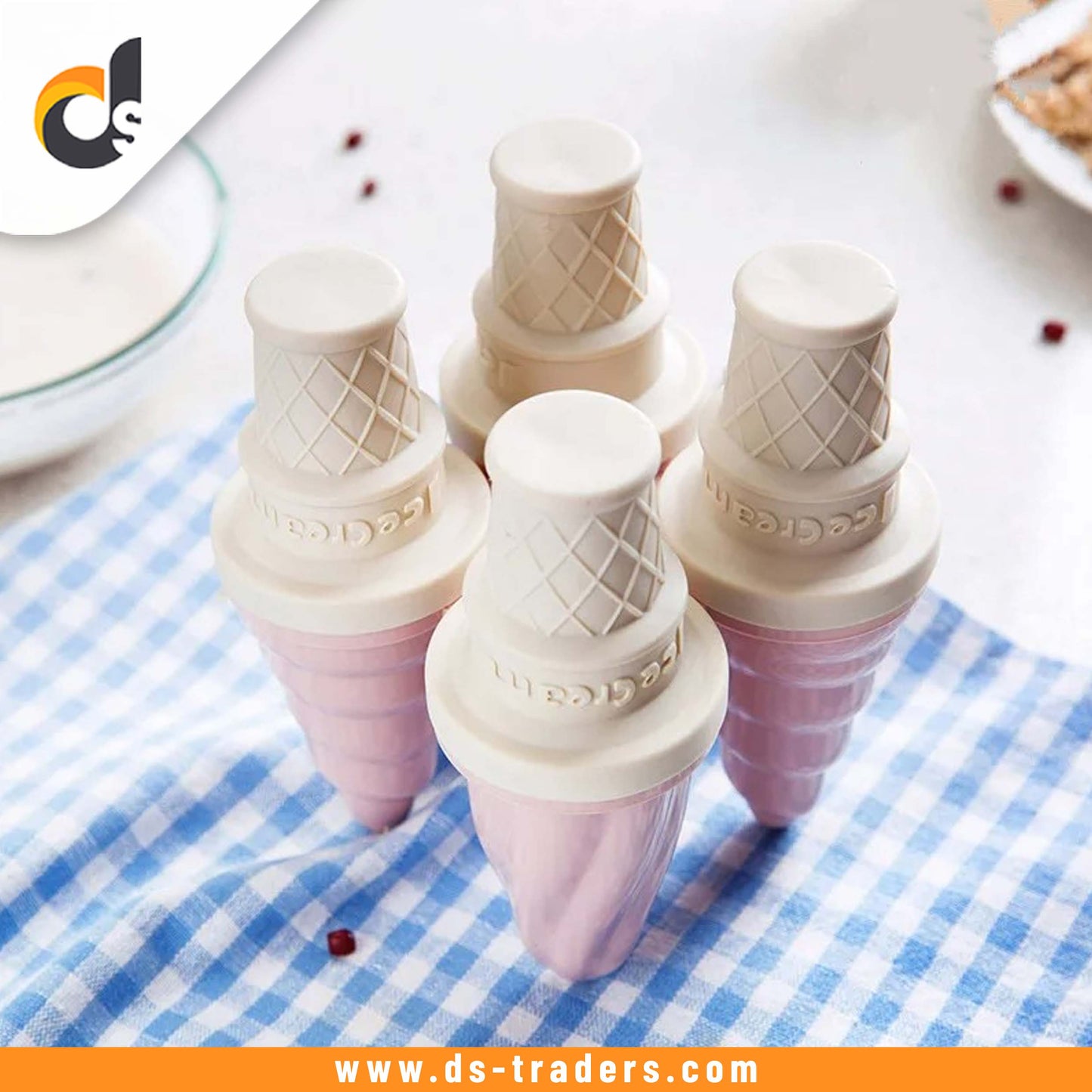 4pcs-set Ice Cream Shape Mold