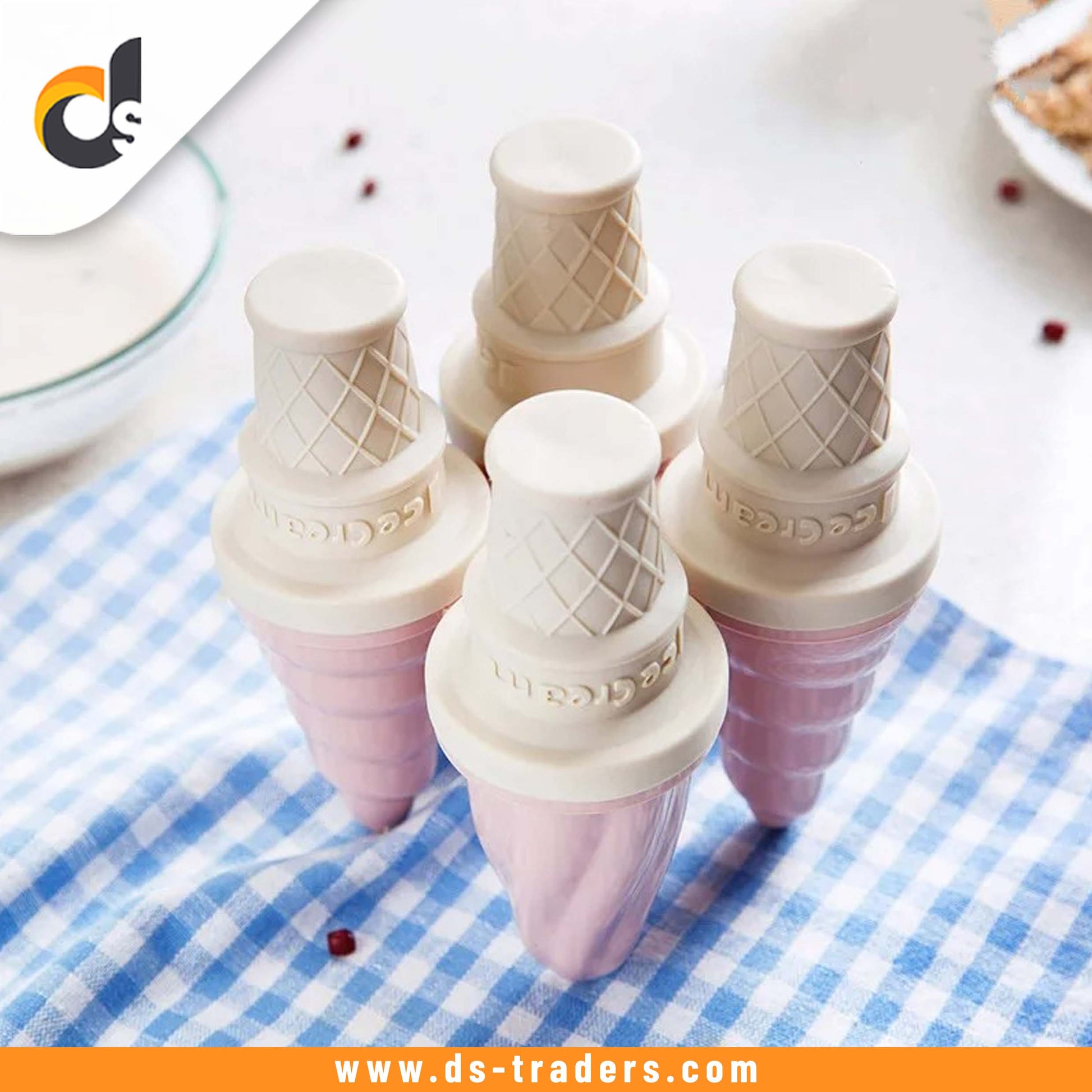 4pcs-set Ice Cream Shape Mold