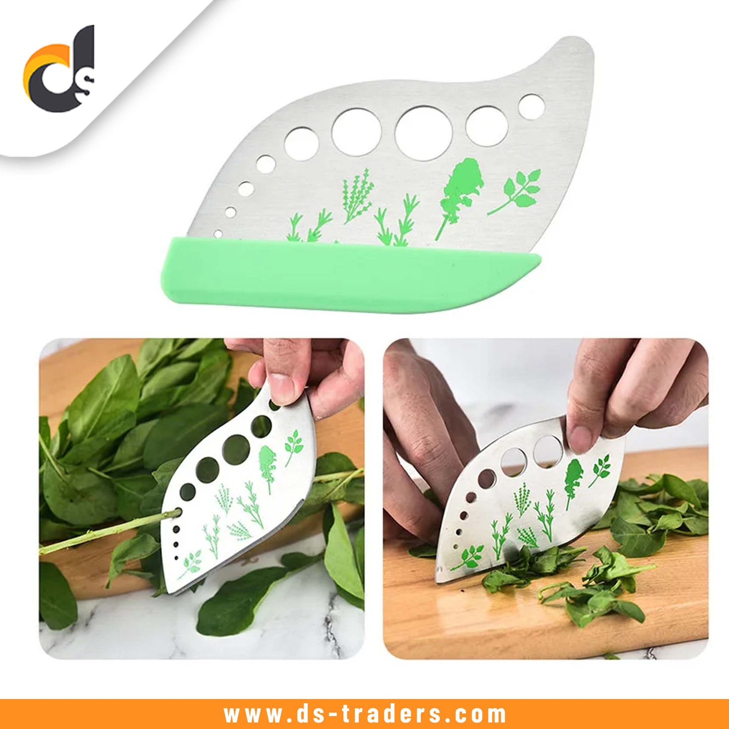 8 Holes Stainless Steel Vegetables Leaf Separator & Cutter