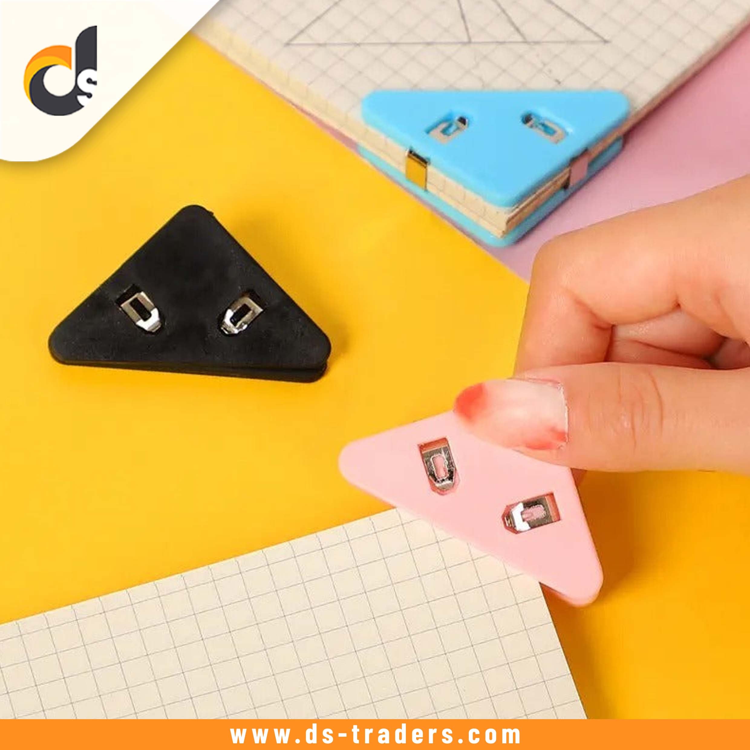 Triangular Shape Paper Clips 5Pcs Triangle Shape Paper Clip – DS Traders