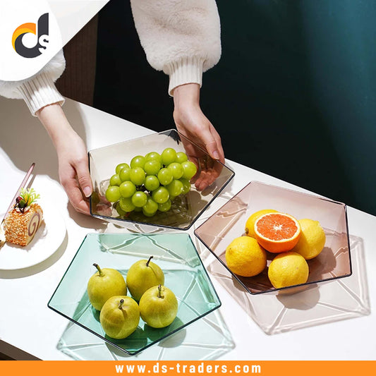Creative Transparent Tableware Fruit Plate