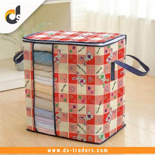 Rabbit Printed Multipurpose Jumbo Storage Organizer