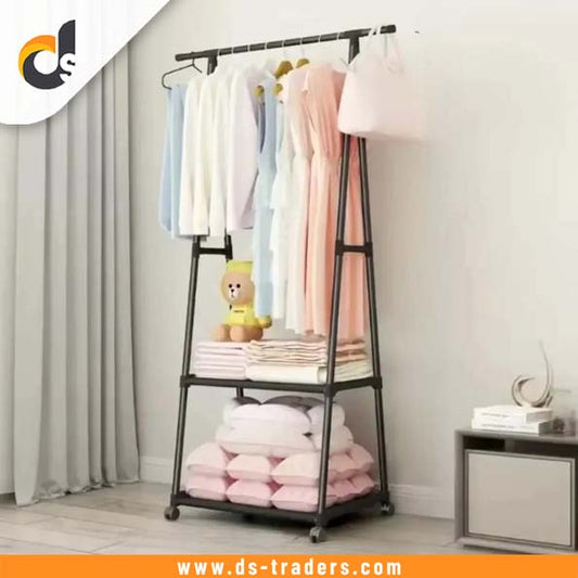 Multipurpose Triangle Rack with Movable Wheel