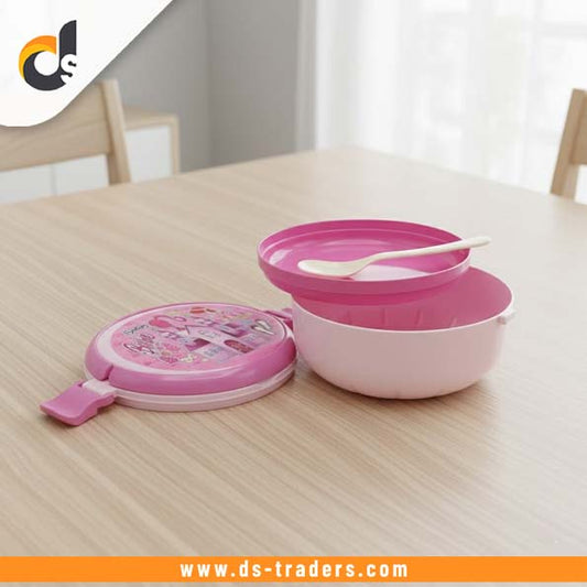 2 Layer Kids Printed Round Lunchbox