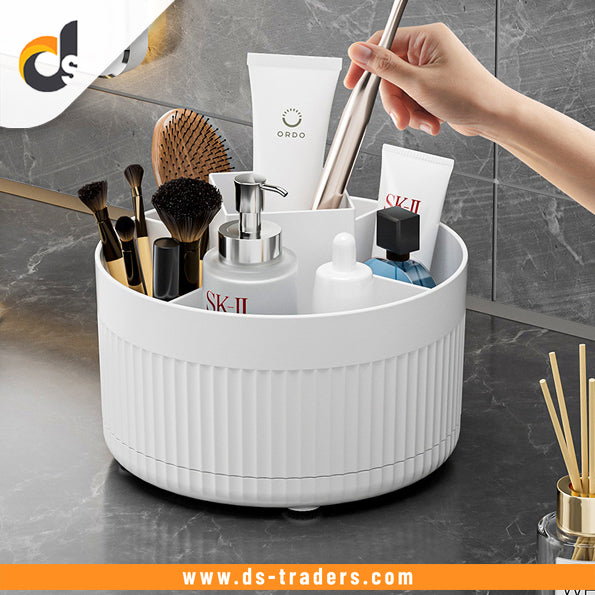 360° Rotating Desktop Makeup Brush Organizer