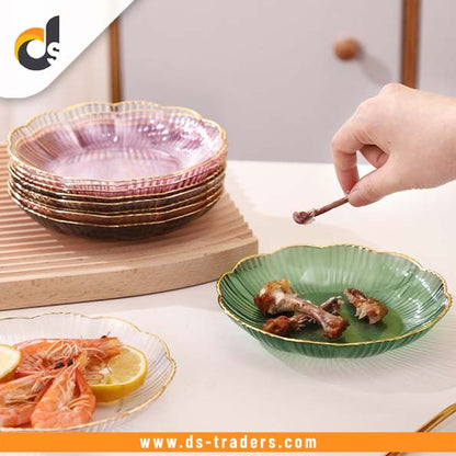 Acrylic Unbreakable Flower Shape Tray