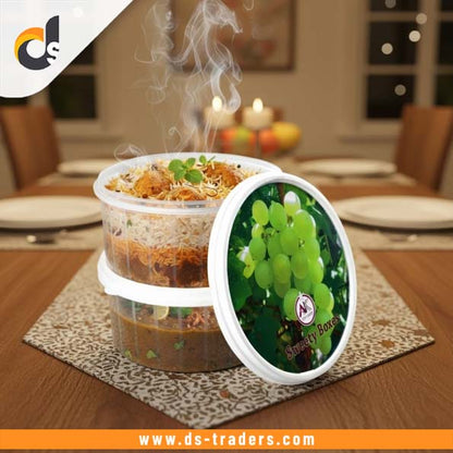 2PCs Round Food Storage Container