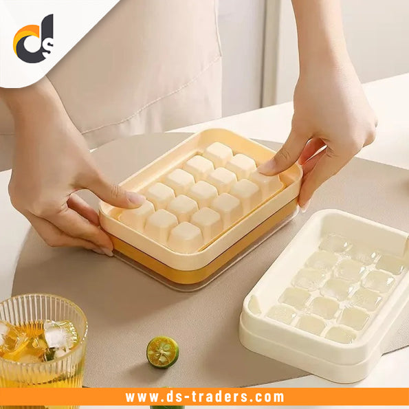 Mini Ice Cube Tray with Lid & Storage Box