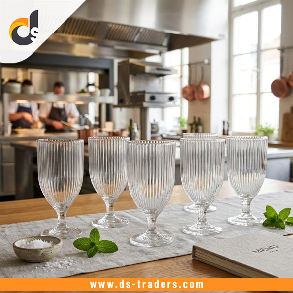 6Pcs Vintage Wine Glass Set