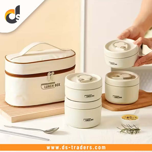 4PCs Stainless Steel Heat Insulated Boxes