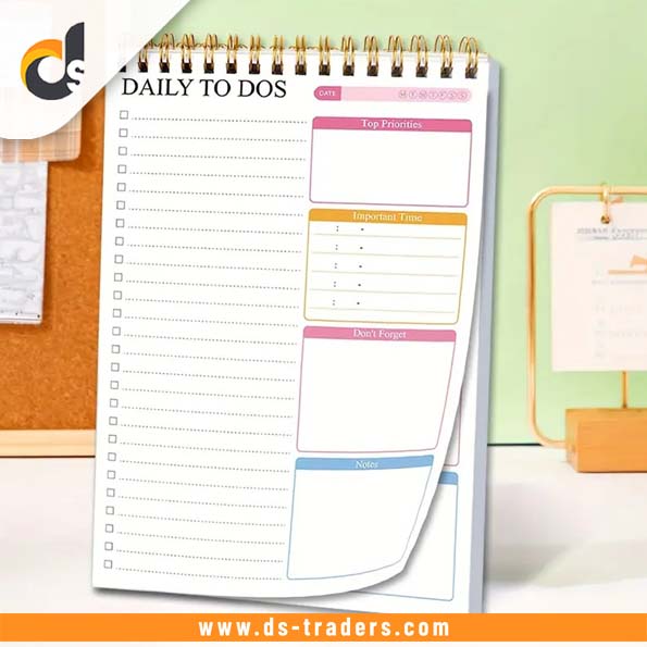 A5 Daily To Do List Notebook