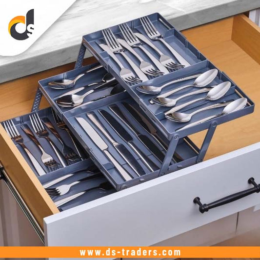 3-Tier Smart Drawer Organizer for Desk Storage