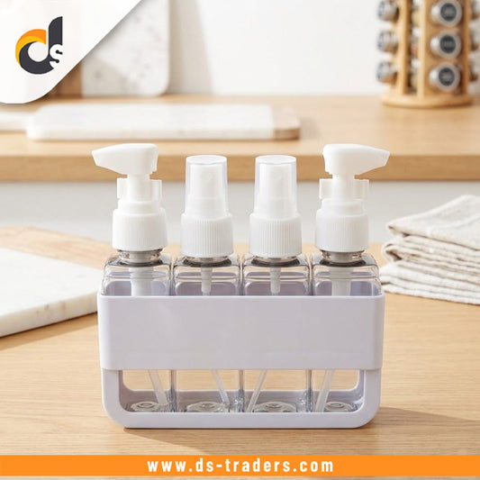 4 in 1 Travel Leak Proof Refillable Liquid Bottles