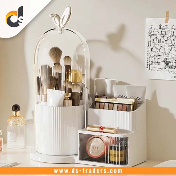 360° Rotating Dustproof Cosmetic Organizer