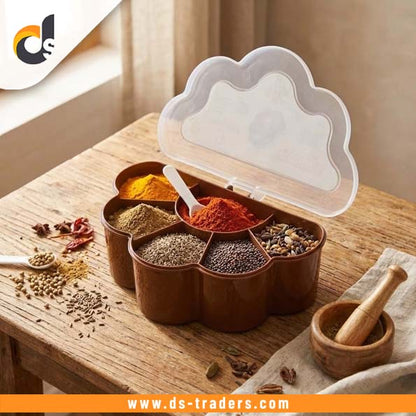6 Grid Spice Storage Box