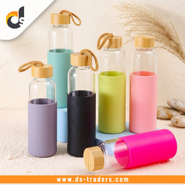 Glass Bottle with Silicone Cover 500ML