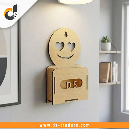 Wall Mounted Smiley Phone Holder