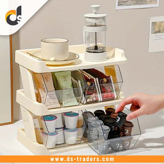 3 Layer Kitchen Counter Storage Organizer