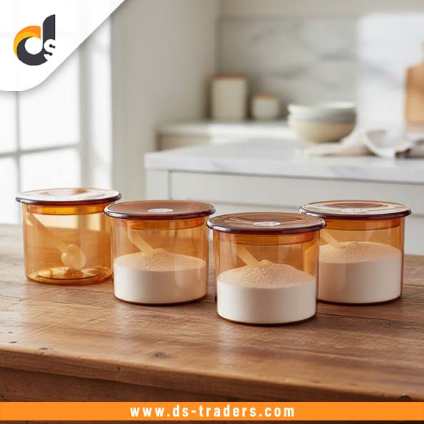 Acrylic Round Spice Storage Jar