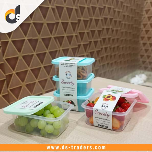 Pack of 3 - Plastic Food Storage Box