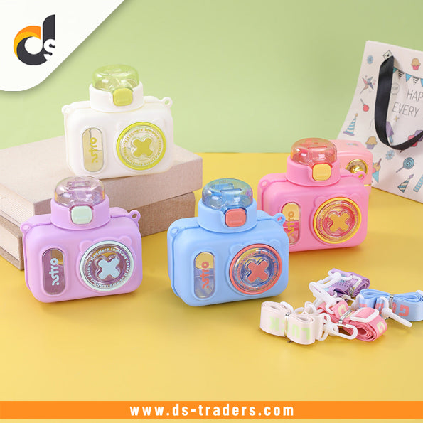 Colorful Cartoon Camera Shape Kids Bottle