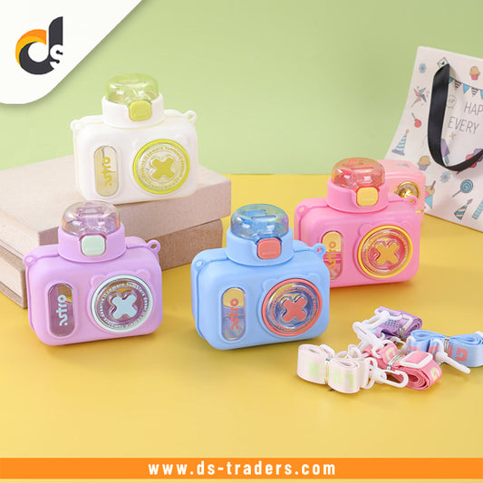 Colorful Cartoon Camera Shape Kids Bottle
