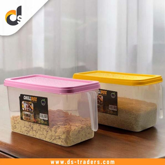 Plastic Fridge Storage Box with Lid & Handle