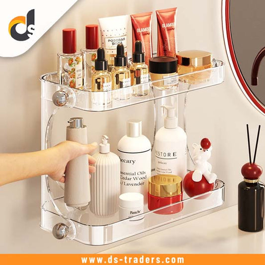 Double Layer Bathroom Storage Rack